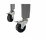 Koelkast DKD Home Decor Met wieltjes Grijs Donker grijs Staal Polypropyleen 56 L 74 x 43 x 80 cm (74 x 43 x 80 cm)