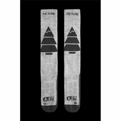 Sportsokken Picture  Wooling Ski Zwart/Gris Donker grijs Maat 40-43