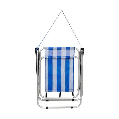 Folding Chair Aktive White Navy Blue 44 x 45 x 76 cm Sailor