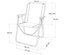 Folding Chair Aktive White Navy Blue 44 x 45 x 76 cm Sailor