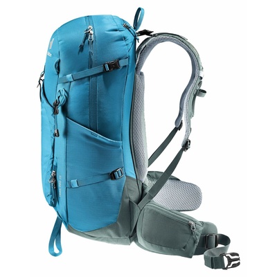 Deuter Trail Pro 33L Wandelrugzak - Blauw/Groen - Premium Meerdag Trekking Rugzak met Airstripes Technologie
