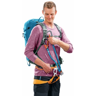 Deuter Trail Pro 33L Wandelrugzak - Blauw/Groen - Premium Meerdag Trekking Rugzak met Airstripes Technologie