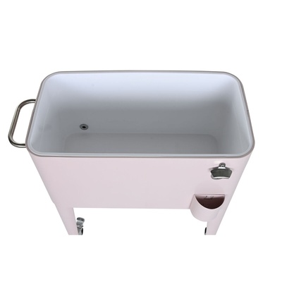 Portable Fridge Home ESPRIT Pink Steel polypropylene 74 x 43 x 80 cm