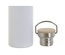 Water bottle Home ESPRIT White Beige Natural Bamboo Stainless steel 500 ml (2 Units)