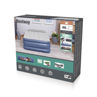 Bestway Eenpersoonsbed met Motor 191x97x46 cm Opblaasbaar en Camping 67628