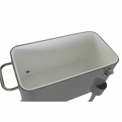 Koelkast DKD Home Decor Met wieltjes Grijs Donker grijs Staal Polypropyleen 56 L 74 x 43 x 80 cm (74 x 43 x 80 cm)