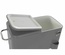 Koelkast DKD Home Decor Met wieltjes Grijs Donker grijs Staal Polypropyleen 56 L 74 x 43 x 80 cm (74 x 43 x 80 cm)