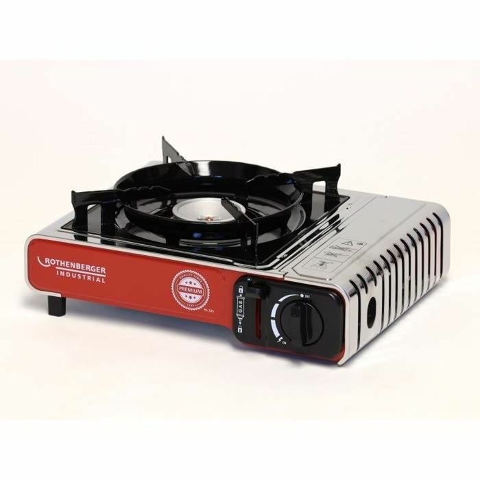 Rothenberger Industrial Premium RS 220 Gas Campingkooktoestel - 2200W Draagbare Kookplaat met Piëzo-ontsteking