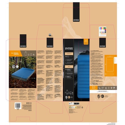 Intex 64012 TruAire Twin Dura-Beam Camping Mattress met Quickfill USB150 luchtpomp 191x137x22 cm