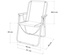 Folding Chair Aktive Mediterran White Turquoise 53 x 44 x 76 cm