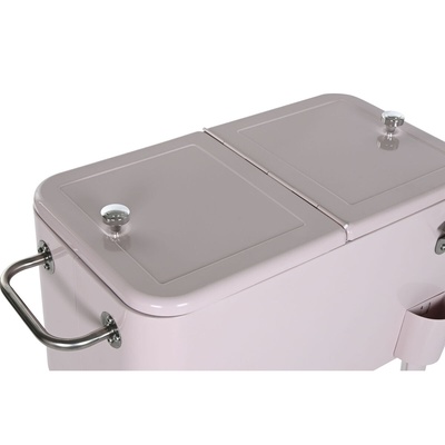 Portable Fridge Home ESPRIT Pink Steel polypropylene 74 x 43 x 80 cm